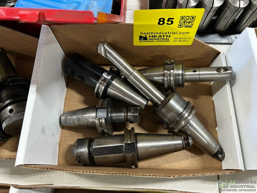 Used _UNKNOWN_ (5) ASSORTED CAT40 TOOL HOLDERS WITH TOOLING CAT Holders Illinois US | Heath Industrial Auction Services #1549688