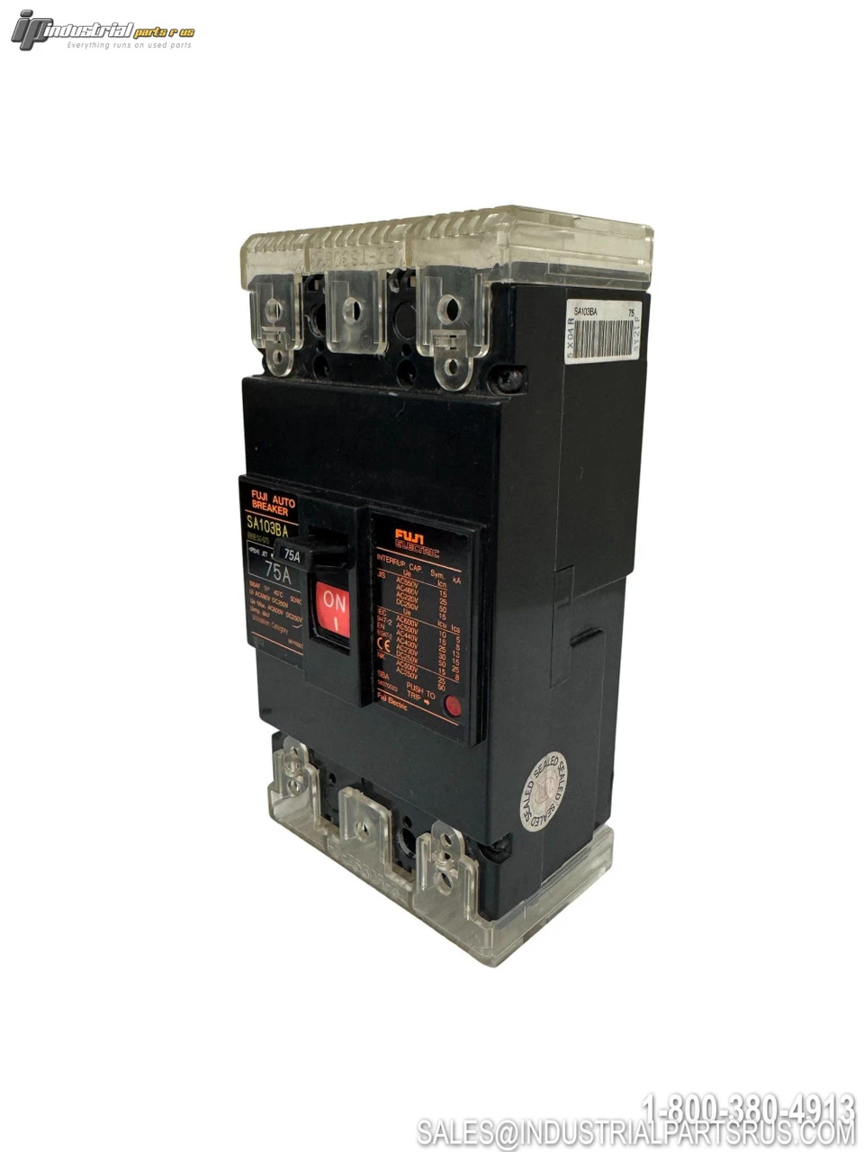 Used FUJI SA103BA 75A Circuit Breakers Kentucky US | Industrial Parts R Us Inc. #1309378