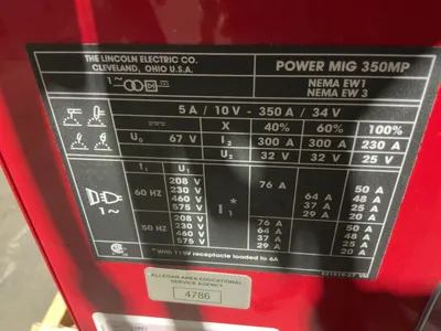 Used LINCOLN ELECTRIC POWER MIG® 350MP MIG WELDER Mig Welders Michigan US | Miedema Asset Management Group #1423477