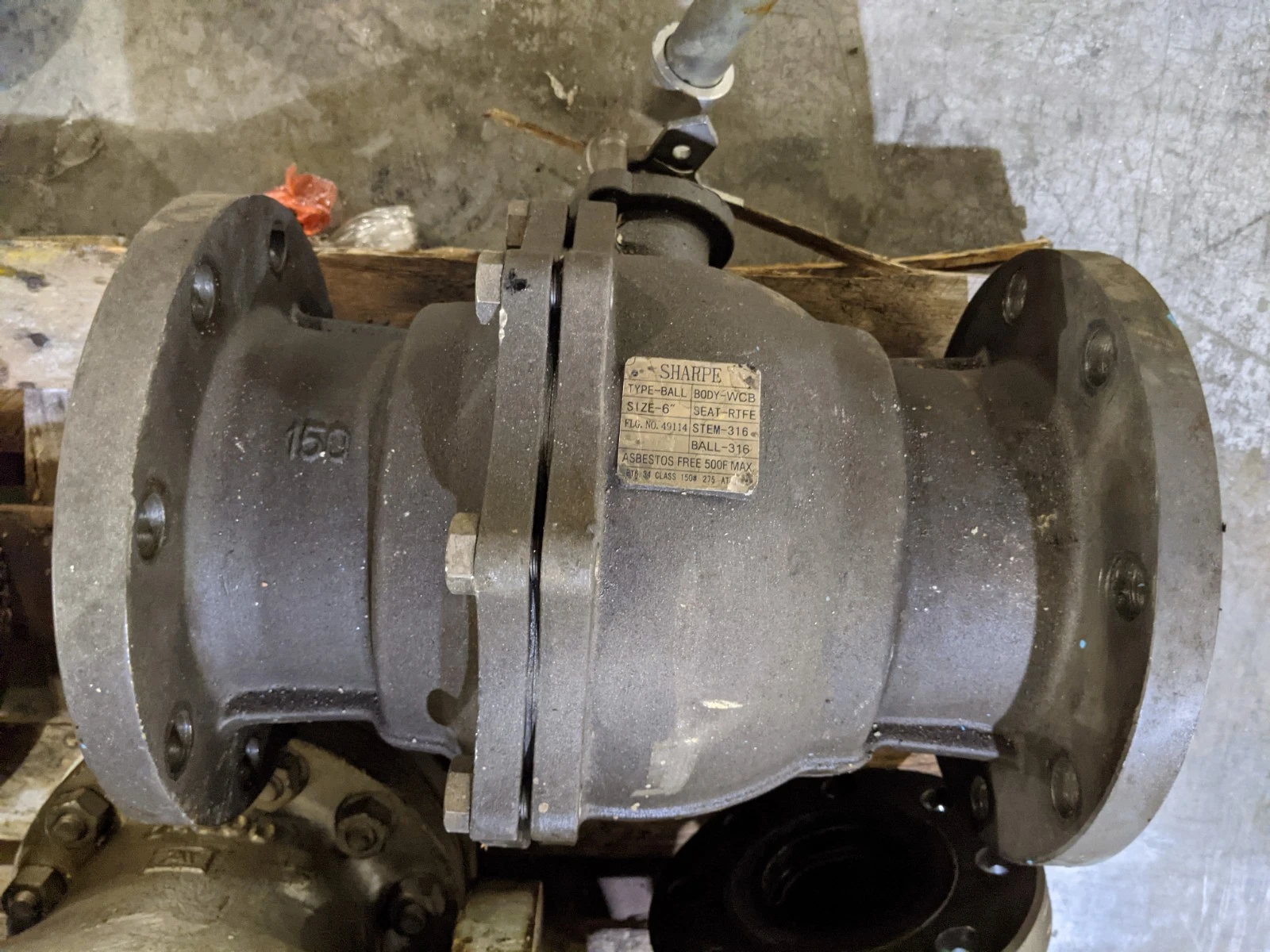 Sharpe 6" Flanged Ball Valve