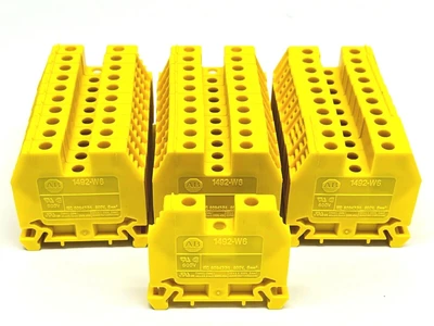 1492-W6-Y | Allen Bradley  Terminal Block Yellow BOX OF 30 - New – Open box