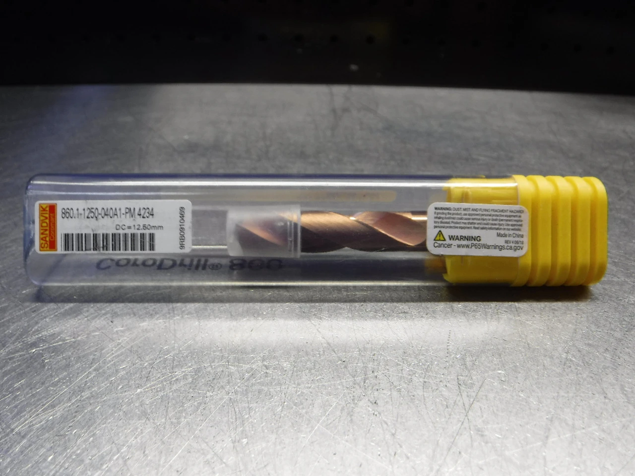 Sandvik 12.5mm Carbide Coolant Thru Drill 860.1-1250-040A1-PM 4234 (LOC2687B)