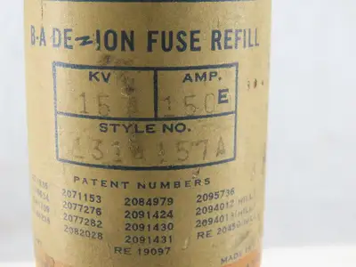 Cutler Hammer 15RB4-30E 30A Fuse 15.5KV Style No. 423D815A34