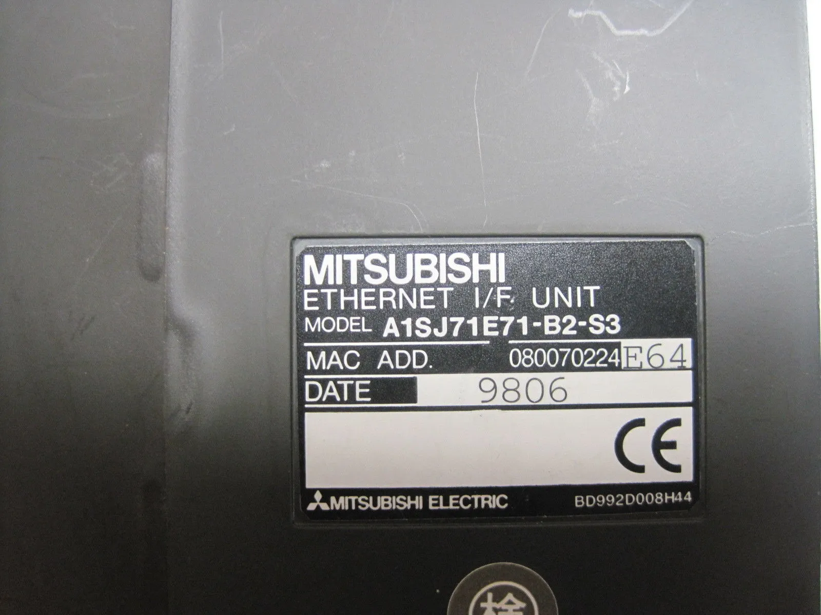 USED MITSUBISHI A1SJ71E71-B2-S3 ETHERNET I/F UNIT