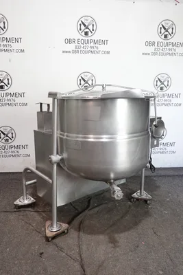 CLEVELAND 80 GALLON NATURAL GAS STEAM JACKETED KETTLE MODEL KGL-80-T