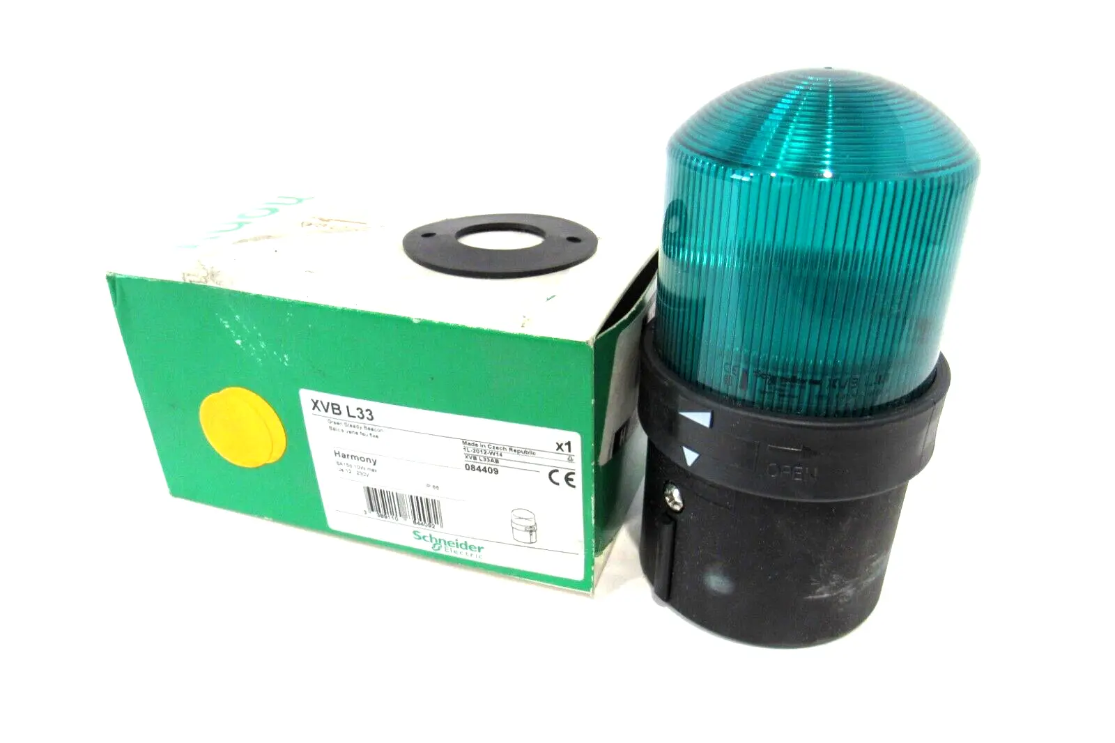 NEW SCHNEIDER ELECTRIC XVBL33 GREEN STEADY BEACON