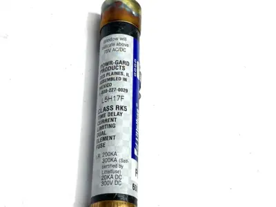 USED LITTELFUSE TIME-DELAY DUAL ELEMENT INDICATOR FUSE CLASS RK5 600VAC 8A