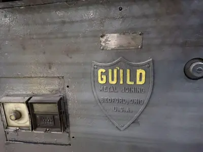 16" GUILD MODEL #ZIPMASTER COIL END WELDER WITH MILLER WELDER: YOBRO #24316