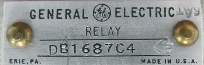 NEW GENERAL ELECTRIC DB1687C4 RELAY
