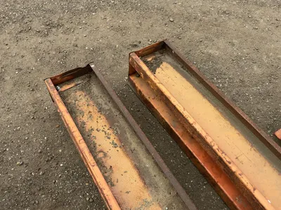 Steel Two Sided Cantilever Rack, includes (2) 14’ tall uprights spaced 6’ on center apart, (2) 134” ...