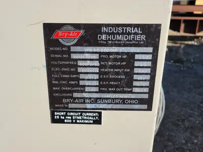 Used 2012 BRY-AIR VFB-3-E-250-DXP Parts (Hydraulics and Pneumatics) British Columbia CA | Lenmark #271279