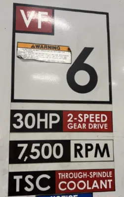 USED 2005 HAAS VF-6/50
