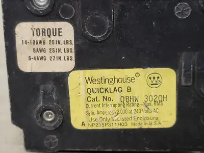 USED WESTINGHOUSE BAB3020H