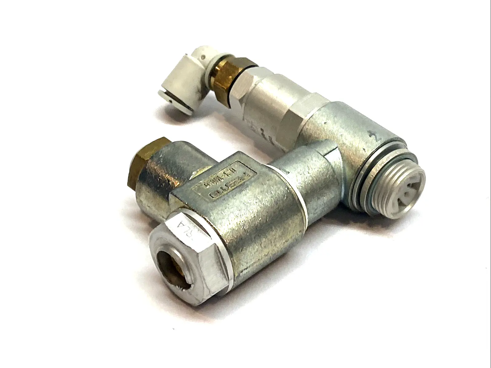 USED FESTO ONE WAY FLOW CONTROL VALVE 4MM 6MM PUSH-IN .3-10BAR 575444