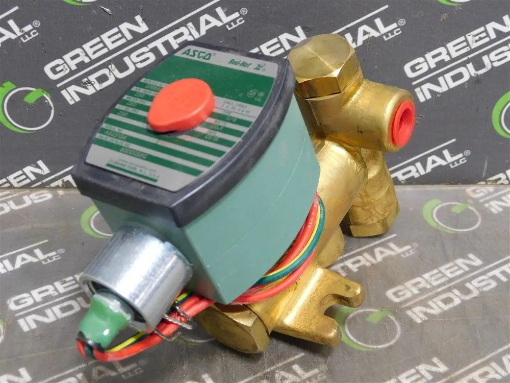 ASCO 8300G58G Red Hat Solenoid Switch 250 PSI 1/4 Pipe 20.1 Watts New