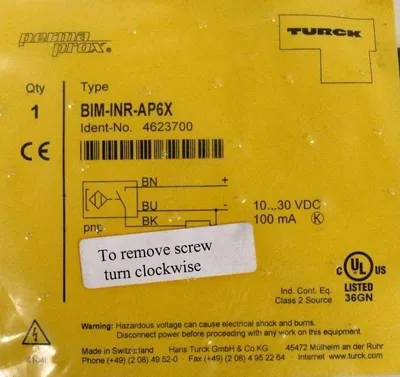 NEW TURCK BIM-INR-AP6X PROXIMITY SENSOR BIMINRAP6X