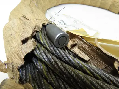 Wireco 3/8"x 100' Steel Wire Rope Crane Hoist Winch Lifting Cable R68759D2F119