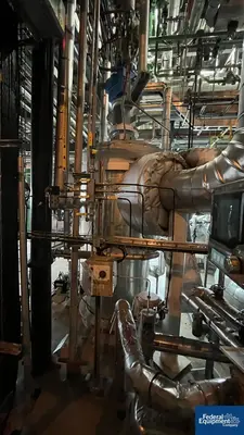 USED Buss ChemTech 6.3 Sq Meter / 67 Sq Ft Buss SMS Thin Film Evaporator, 904L S/S, 3.2/16 Bar