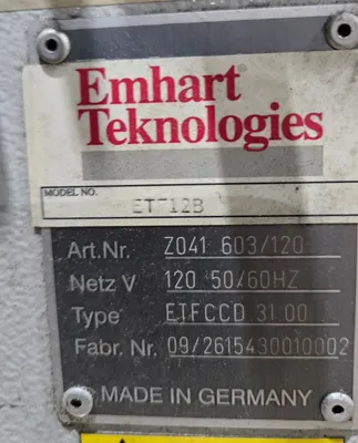 USED EMHART ETF12B