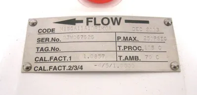 NEW ABB M15GA11A10R1K0A FLOWMETER 250PSIG