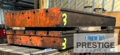 60" x 144" x 12" Cast Iron T-Slotted Floor Plate, Qty. 2