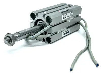 CDQSD20-40DCM-M9BL | SMC  Compact Cylinder 20mm Bore 40mm Stroke 12" Cable Length - Used