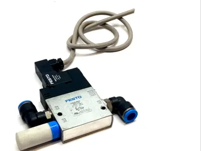 USED FESTO SOLENOID VALVE 24V W/ MSEB-E-24VDC