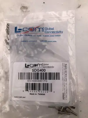 L-COM Global Connectivity SDG400 Nickel Plated Jack Screws 4-40 UNC-2B NIB of 50
