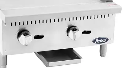 New | in-Stock Atosa New Atosa ATMG-24 HD 24" CookRite Manual Gas Griddle with Total 60,000 BTU Commercial Flat Top Griddles Illinois US | Falcon Restaurant Supply #1375230