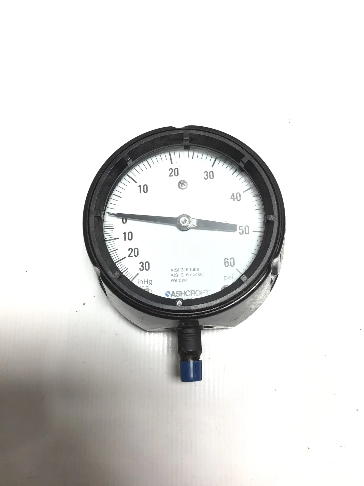 ASHCROFT 4 1/2″ 45-1279-SS-02L-301MV 60PSI Duragauge Pressure Gauge