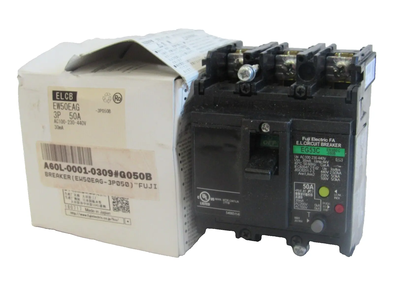 NEW FUJI ELECTRIC EG53C BREAKER EW50EAG