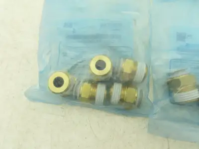 SMC KQ2H12-04S Male Connector Push Fitting 12mm Tube x 1/2"RC Brass  Lot of 30