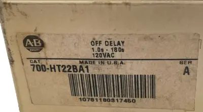 A / B 700-HT22BA1 TIMING RELAY SER. A 700HT22BA1 NEW, SURPLUS