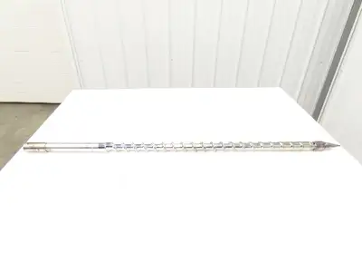 Meiki 8435815 Metering Screw Injection Molding 36mm x 1050mm w/Tip 45.75" OAL