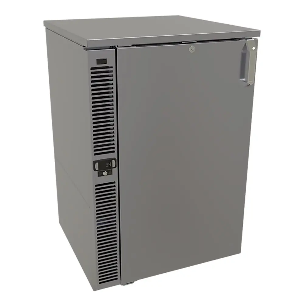 Glastender F1SB24 1 Section Glass Chiller w/ 132 Mug Capacity - Black, 120v
