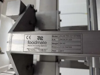 USED 2017 Foodmate Poultry Cut-Up System