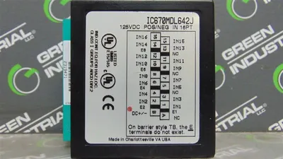 GE Fanuc IC670MDL642J 125VDC Pos/Neg Input Module Used