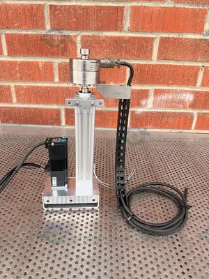 Used FESTO DNCE-32-100-BS-"3"P-Q SIZE 32 STANDARD CYLINDER W/MITSUBISHI MOTOR Electronics & Components California US | Equipment Lab #1466097