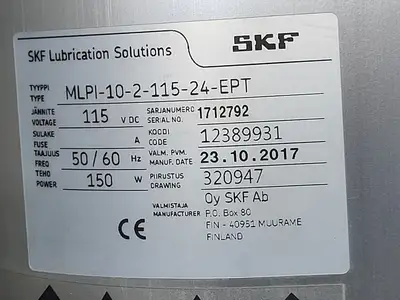 New | in-Stock 2017 SKF MLPI-10-2-115-24-EPT Parts (Hydraulics and Pneumatics) British Columbia CA | Lenmark #1440657