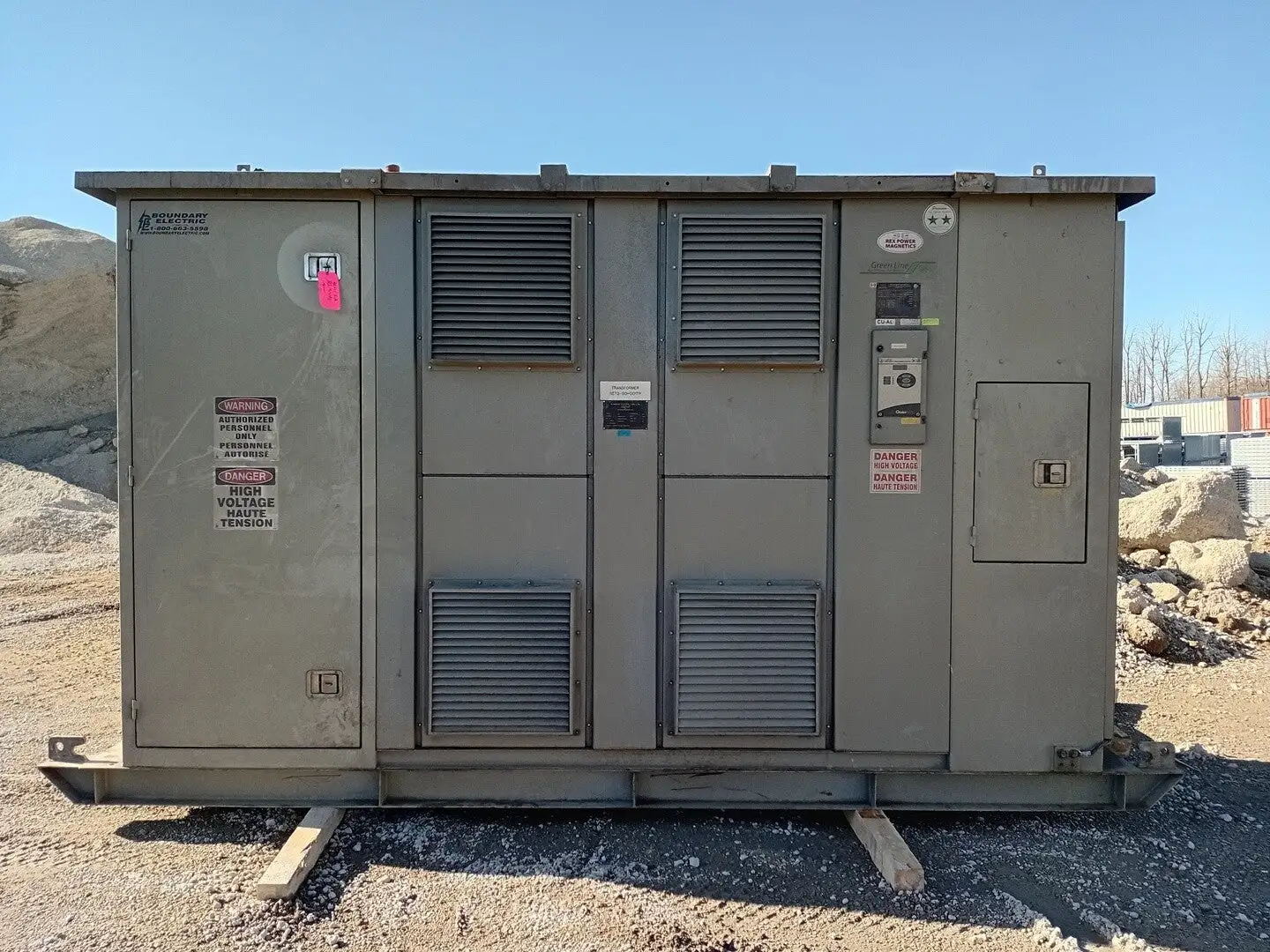 Outdoor Portable Substation w/ 1000 kVA Transformer, 4160V HV, 600Y/346V LV