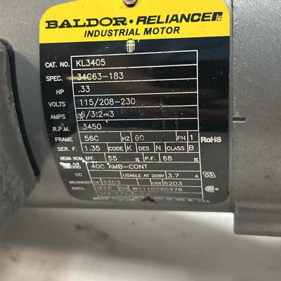 Used BALDOR KL3405 Industrial Controls Ohio US | Surplus Asset Holdings #1507161