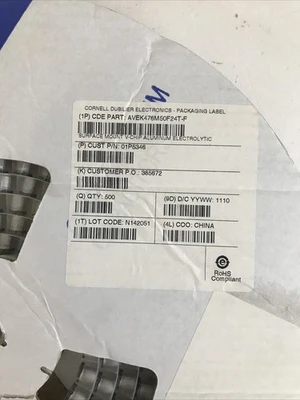 NEW Cornell Dubilier AVEK476M50F24T-F
