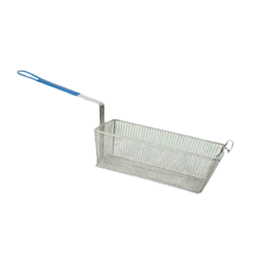 Fry Basket 13-5/8" x 5-3/4" x 5-3/4" Blue Handle