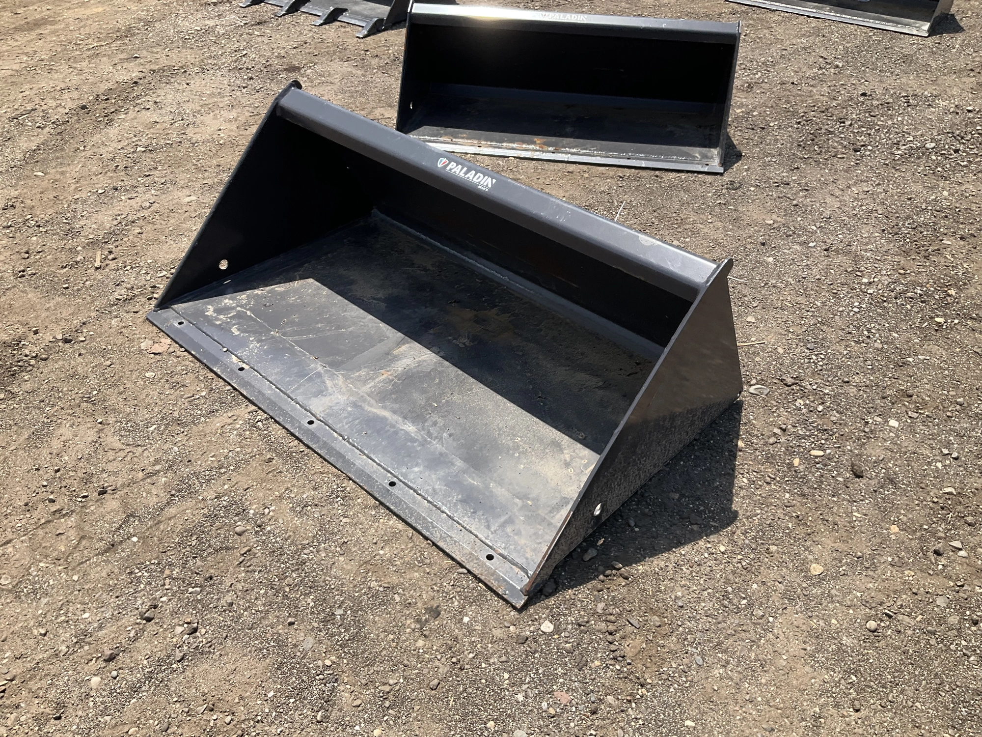 New old stock Paladin 48” high capacity smooth bucket for a mini skid steer, welded on cutting edge,...