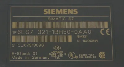 SIEMENS 6ES7-321-1BH50-0AA0 INPUT MODULE 6ES73211BH500AA0