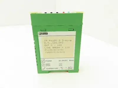 Phoenix Contact 2808394 MCR-RTD/U/NC RTD-Converter PT100 3-Wire In 0-10V Out