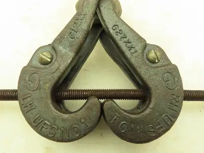 UFS No 1 Screw Beam Clamp 3/8" Rod 3"-6" Beam w/ Eye Nut