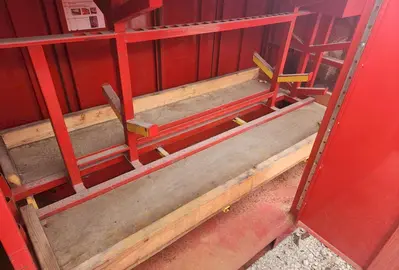 4' X 4' X 7' GONDOLA TRAIN PORTABLE RIGGING & STORAGE BOX w/ RAMP & ROLL OUT CART: STOCK #22008