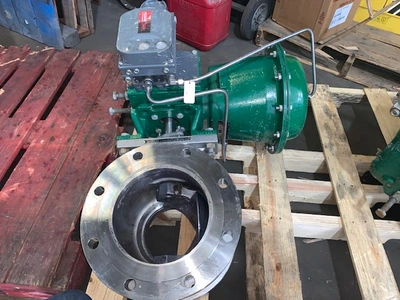 Fisher 8" V150 Stainless Steel V-Ball Control Valve