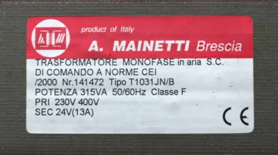 USED MAINETTI BRESCIA T1031 JN/B